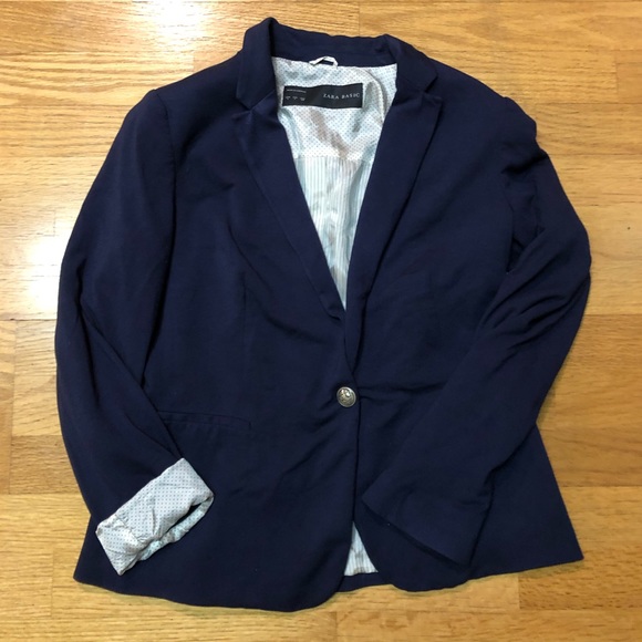 Zara Jackets & Blazers - 🐞Zara Basic Polka Dot Cuff Blazer